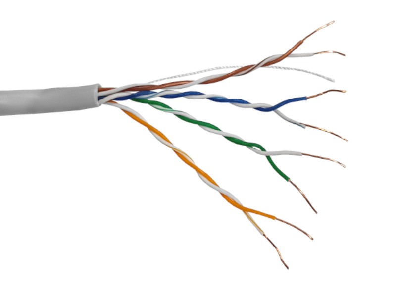 Кабель UTP4 cat.5е, одножильный, 305м, Cu, Проходит Fluke тест, серый, NETKO Optima Gold