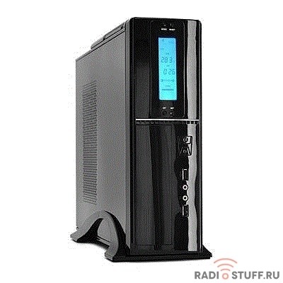 PowerCool Корпус S0506-300W (Desktop, Black, SFX 300W-80mm, 24+8pin, LCD + датч. темп.3шт)