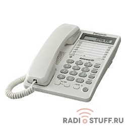 Panasonic KX-TS2362RUW (белый) {16зн ЖКД, однокноп.набор 20 ном.}