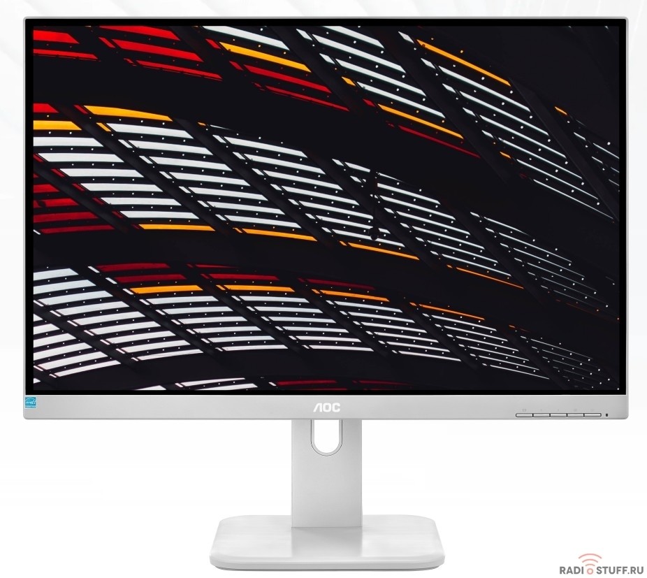 LCD AOC 23.8" 24P1/GR серый {IPS 1920x1080@60Hz 5ms 178/178 250cd 1000:1 Frameless HDMI1.4 DisplayPort1.2 DVI D-Sub USB3.0x4 AudioOut 2Wx2 Pivot}